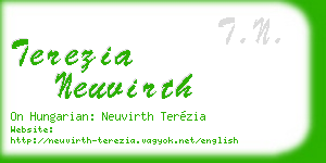 terezia neuvirth business card